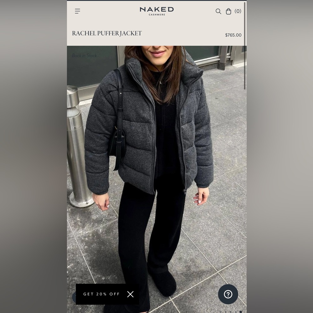 NakedCashmere Gray Puffer Jacket